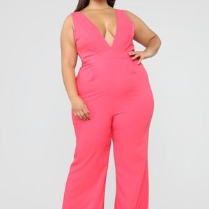 Hot Pink Jumpsuit
